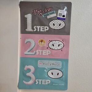 HOLIKA HOLIKA Pig Clear Black Head 3-Step Kit, 3 Sheet in a set